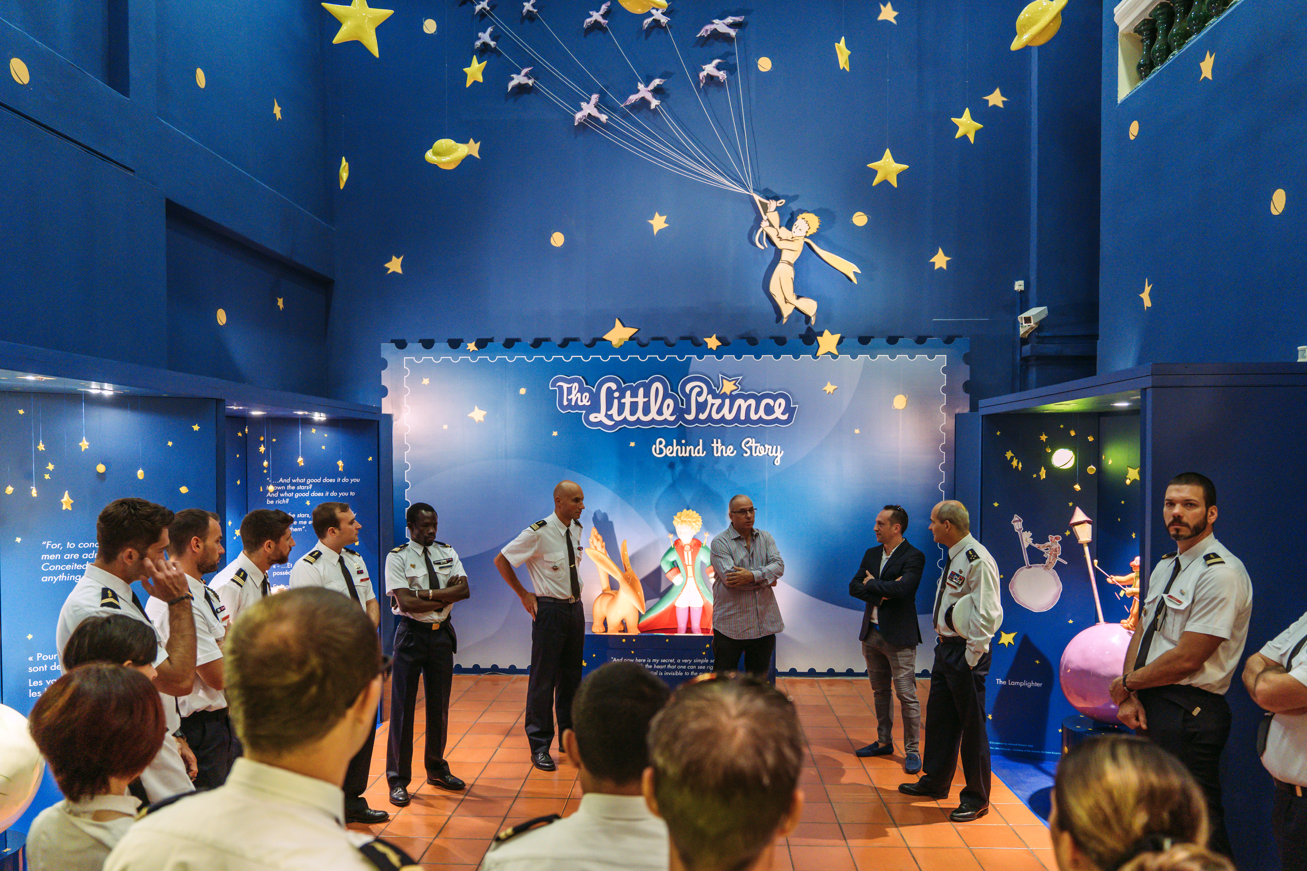 The French Air Force visits The Little Prince Exhibition in Singapore