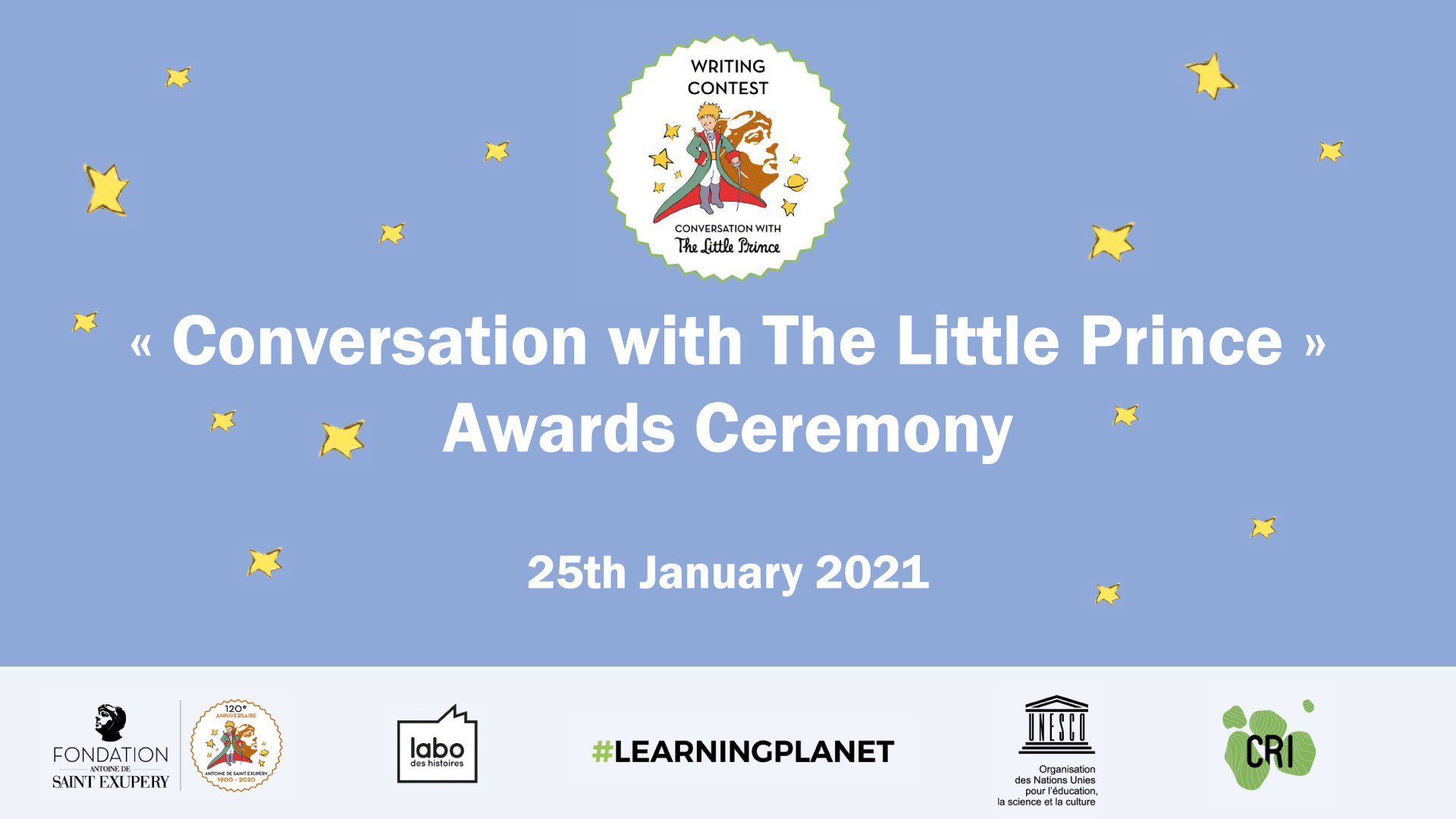 Remise des prix du 4ème concours d’écriture “Conversation avec le Petit Prince”